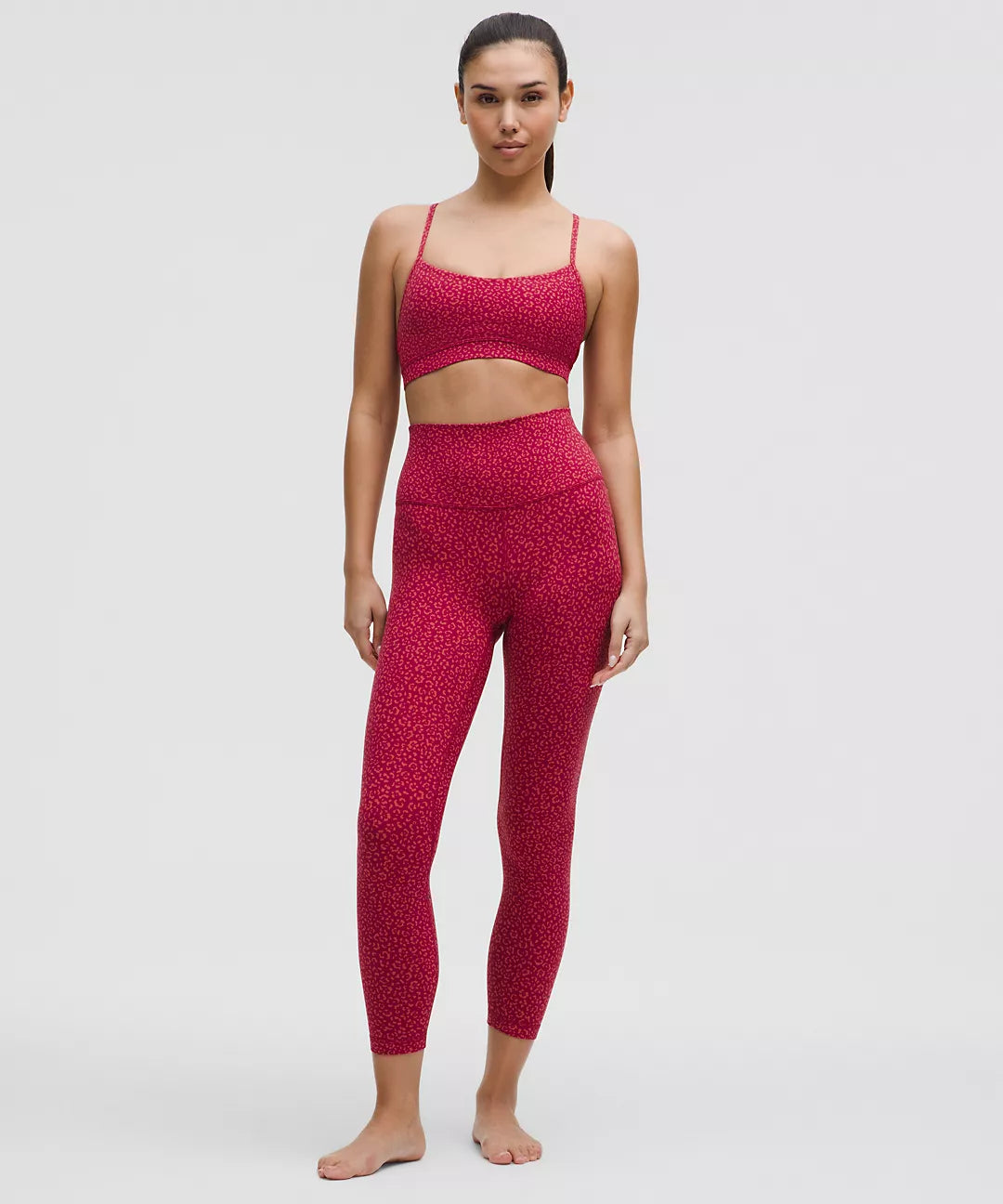 Legging Align™  – Leopard Daisy Desert Red / Magenta Smoke – LULU Factory